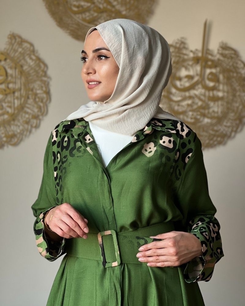 LALE ELBİSE YEŞİL resmi