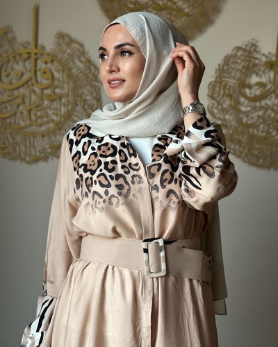 LALE ELBİSE BEJ resmi